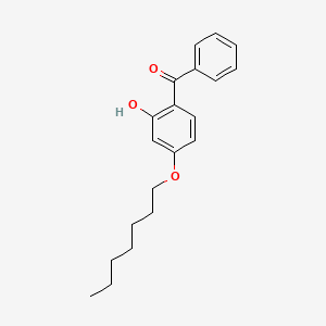 molecular formula C20H24O3 B11978497 2-Hydroxyhept-4-oxybenzophenone CAS No. 3550-43-4