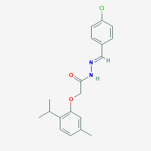 N'-(4-Chlorobenzylidene)-2-(2-isopropyl-5-methylphenoxy)acetohydrazide