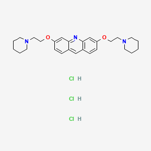 Acridine, 3,6-bis(2-(1-piperidinyl)ethoxy)-, trihydrochloride