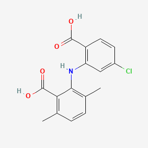 molecular formula C16H14ClNO4 B1197856 4-Chloro-3',6'-dimethyl-2,2'-iminodibenzoate CAS No. 82050-51-9