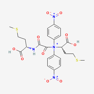 molecular formula C24H27N4O10S2+ B1197862 Oxalyl-(met-onp)2 CAS No. 87498-79-1