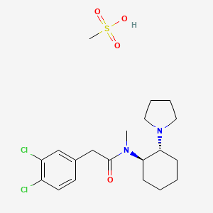 molecular formula C20H30Cl2N2O4S B1197863 (+/-)-trans-U-50488 methanesulfonate salt CAS No. 83913-06-8