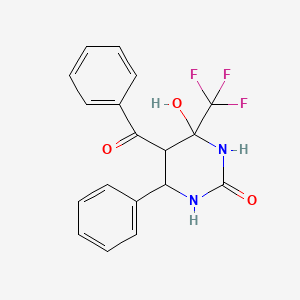 5-benzoyl-4-hydroxy-6-phenyl-4-(trifluoromethyl)tetrahydro-2(1H)-pyrimidinone