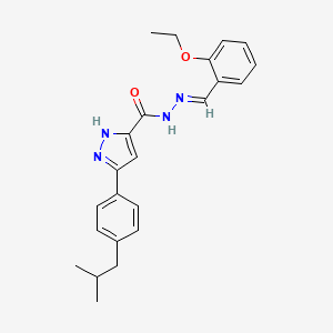 N'-[(E)-(2-ethoxyphenyl)methylidene]-3-(4-isobutylphenyl)-1H-pyrazole-5-carbohydrazide