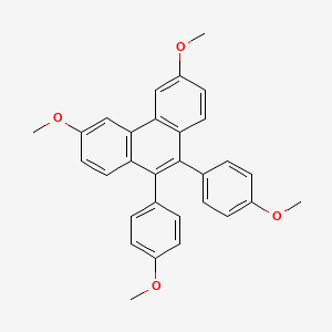 B1197870 3,6-Dimethoxy-9,10-bis(4-methoxyphenyl)phenanthrene CAS No. 60223-51-0