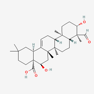 molecular formula C30H46O5 B1197877 鬼臼酸 CAS No. 631-01-6