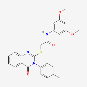 N-(3,5-dimethoxyphenyl)-2-{[3-(4-methylphenyl)-4-oxo-3,4-dihydroquinazolin-2-yl]sulfanyl}acetamide