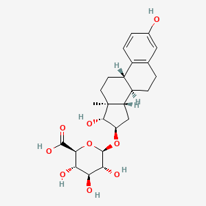 molecular formula C24H32O9 B1197880 16-葡萄糖醛酸-雌三醇 CAS No. 1852-50-2