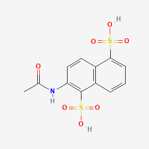 molecular formula C12H11NO7S2 B1197881 2-(Acetylamino)naphthalene-1,5-disulfonic acid 