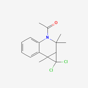 1-(1,1-dichloro-2,2,7b-trimethyl-1aH-cyclopropa[c]quinolin-3-yl)ethanone