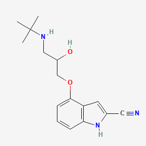 molecular formula C16H21N3O2 B1197883 氰平洛尔 CAS No. 69906-85-0