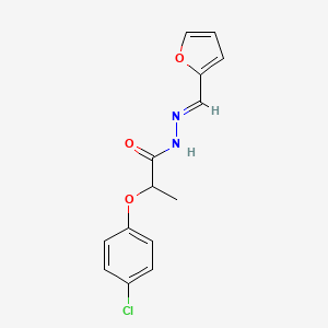 2-(4-Chlorophenoxy)-N'-(furan-2-ylmethylene)propanehydrazide