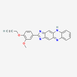 2-(3-Methoxy-4-(2-propynyloxy)phenyl)-1H-imidazo(4,5-B)phenazine