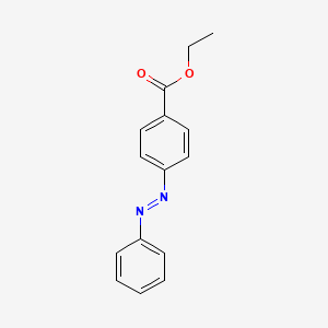 molecular formula C15H14N2O2 B11978915 Ethyl 4-(phenylazo)benzoate CAS No. 7508-68-1