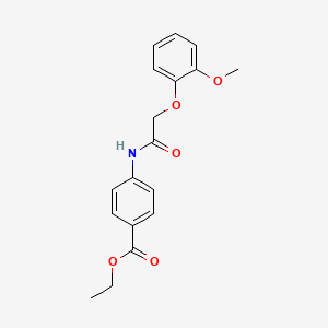 Ethyl 4-{[(2-methoxyphenoxy)acetyl]amino}benzoate