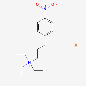 molecular formula C15H25BrN2O2 B1197898 N,N,N-Triethyl-4-nitrobenzenepropanaminium CAS No. 54627-47-3