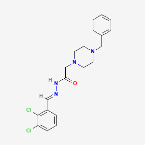 2-(4-benzyl-1-piperazinyl)-N'-[(E)-(2,3-dichlorophenyl)methylidene]acetohydrazide