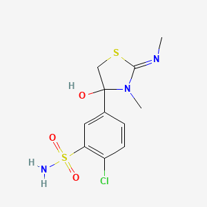 molecular formula C11H14ClN3O3S2 B1197910 Tizolemide CAS No. 56488-58-5