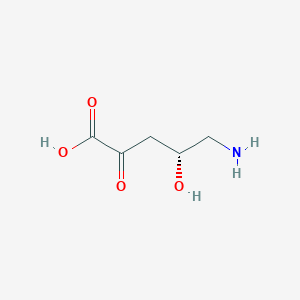 molecular formula C5H9NO4 B1197922 2-Oxo-4-hydroxy-5-aminovalerate 