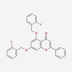 5,7-bis[(2-fluorobenzyl)oxy]-2-phenyl-4H-chromen-4-one