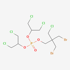 molecular formula C11H18Br2Cl5O4P B1197937 2,2-Bis(bromomethyl)-3-chloropropyl bis(2-chloro-1-(chloromethyl)ethyl) phosphate CAS No. 66108-37-0