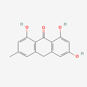 molecular formula C15H12O4 B1197954 大黄蒽酮 CAS No. 491-60-1