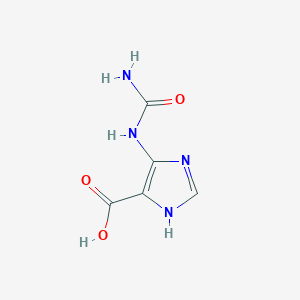 molecular formula C5H6N4O3 B1197956 5-脲基咪唑-4-羧酸 