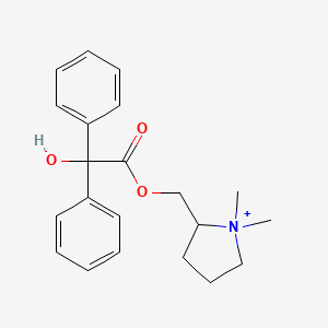 molecular formula C21H26NO3+ B1197959 保力定 CAS No. 596-50-9