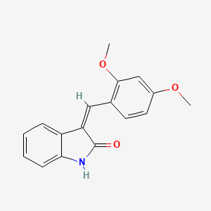 (3Z)-3-(2,4-dimethoxybenzylidene)-3H-indol-2-ol