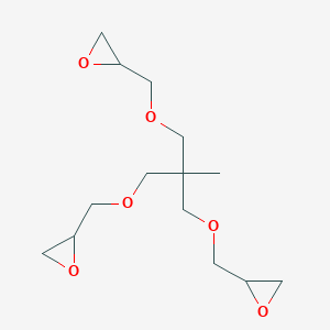 molecular formula C14H24O6 B11979610 2-({2-Methyl-3-(2-oxiranylmethoxy)-2-[(2-oxiranylmethoxy)methyl]propoxy}methyl)oxirane 