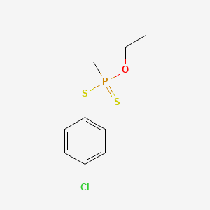 molecular formula C10H14ClOPS2 B1197966 S-(4-Chlorophenyl) O-ethyl ethylphosphonodithioate CAS No. 2984-64-7