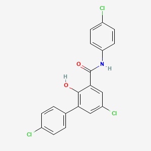molecular formula C19H12Cl3NO2 B1197968 5-Chloro-3-(4-chlorophenyl)-4'-chlorosalicylanilide CAS No. 4019-40-3