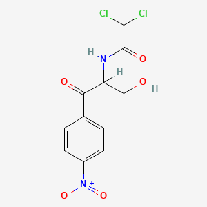 molecular formula C11H10Cl2N2O5 B1197969 Dehydrochloramphenicol CAS No. 26367-75-9