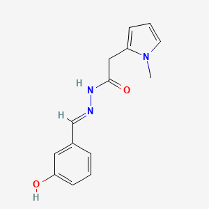 N'-(3-Hydroxybenzylidene)-2-(1-methyl-1H-pyrrol-2-YL)acetohydrazide