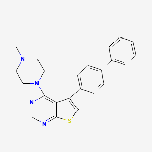 5-(Biphenyl-4-yl)-4-(4-methylpiperazin-1-yl)thieno[2,3-d]pyrimidine