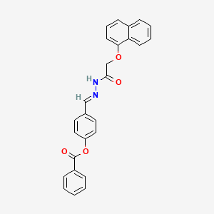 4-(2-((1-Naphthyloxy)acetyl)carbohydrazonoyl)phenyl benzoate