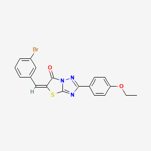 (5E)-5-(3-bromobenzylidene)-2-(4-ethoxyphenyl)[1,3]thiazolo[3,2-b][1,2,4]triazol-6(5H)-one