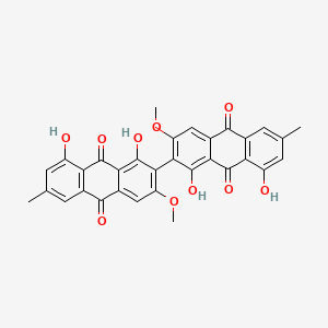 molecular formula C32H22O10 B1197989 7,7'-Biphyscion CAS No. 36942-61-7