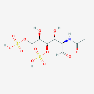 molecular formula C8H15NO12S2 B1197999 [(2R,3R,4R,5R)-5-acetamido-2,4-dihydroxy-6-oxo-1-sulfooxyhexan-3-yl] hydrogen sulfate CAS No. 52510-51-7