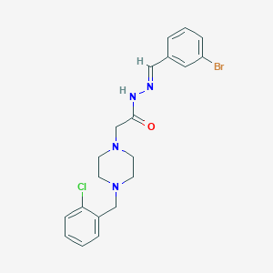 N'-(3-Bromobenzylidene)-2-(4-(2-chlorobenzyl)-1-piperazinyl)acetohydrazide