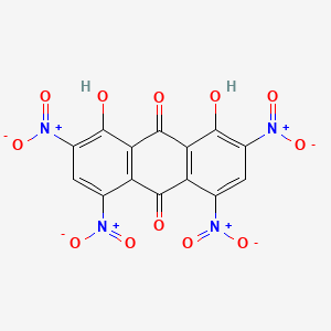 molecular formula C14H4N4O12 B11980043 Chrysamminic acid CAS No. 517-92-0