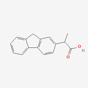 molecular formula C16H14O2 B1198008 环丙沙星 CAS No. 36950-96-6