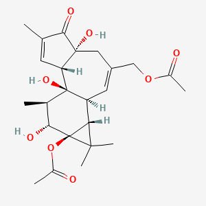molecular formula C24H32O8 B1198012 Phorbol 13,20-diacetate CAS No. 29593-65-5