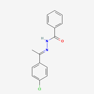 molecular formula C15H13ClN2O B11980154 N'-(1-(4-Chlorophenyl)ethylidene)benzohydrazide 