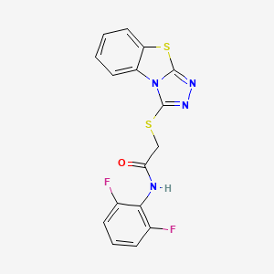 N-(2,6-difluorophenyl)-2-([1,2,4]triazolo[3,4-b][1,3]benzothiazol-3-ylsulfanyl)acetamide