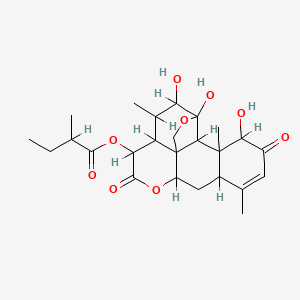 molecular formula C25H34O9 B1198025 Ailanthinone CAS No. 53683-73-1
