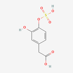 molecular formula C8H8O7S B1198031 磺酰氧基二羟基苯乙酸 CAS No. 38339-04-7