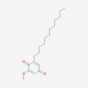 molecular formula C19H30O3 B1198032 6-Dodecyl-2-methoxy-1,4-benzoquinone CAS No. 4075-01-8
