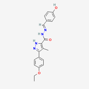 3-(4-Ethoxyphenyl)-N'-(4-hydroxybenzylidene)-4-ME-1H-pyrazole-5-carbohydrazide