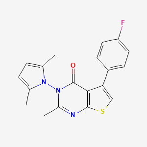 3-(2,5-dimethyl-1H-pyrrol-1-yl)-5-(4-fluorophenyl)-2-methylthieno[2,3-d]pyrimidin-4(3H)-one